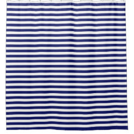 Blue Sailor Stripe (groß) Duschvorhang