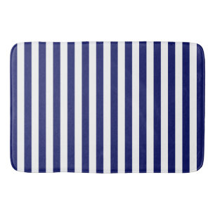 Blue Sailor Stripe (kleiner Maßstab) Badematte