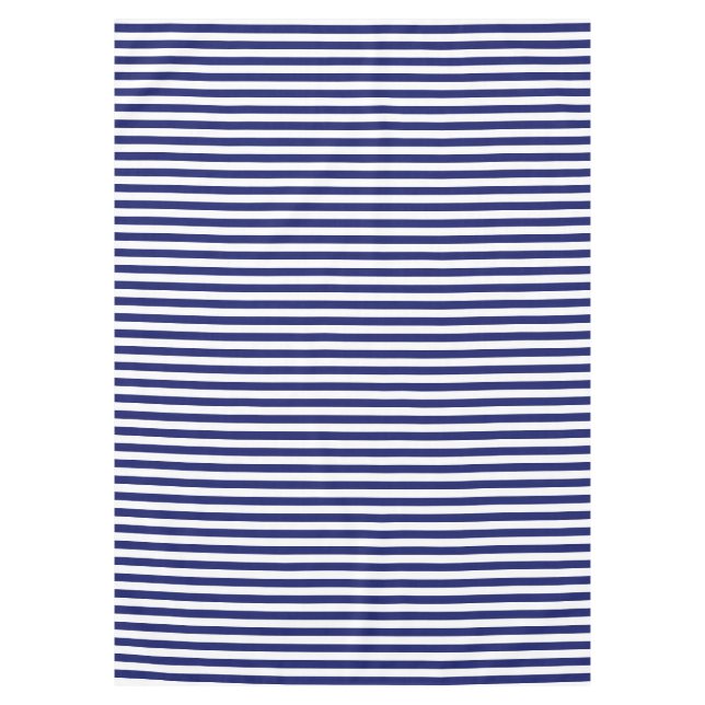 Blue Sailor Stripe (kleiner Maßstab) Tischdecke (Vorderseite)