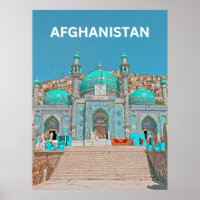 Blue Sakhi Shrine Moschee in Kabul Afghanistan
