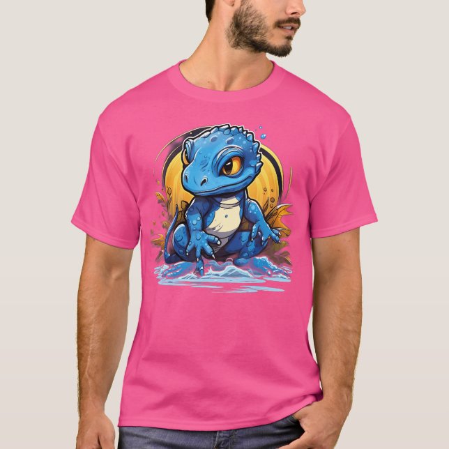 Blue Salamander T-Shirt (Vorderseite)