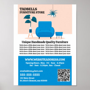 Blue Salon - Möbelgeschäft Vertrieb Poster