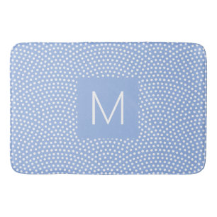 Blue Same Komon (Haihaut) Mit Monogramm Badematte