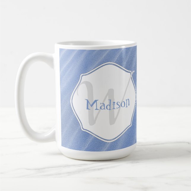 Blue Sand Ripples Persönliche Tasse (Links)