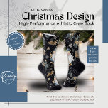 Blue Santa Christmas Design Athletic Crew Socks Socken<br><div class="desc">Genießen Sie den Urlaubssgeist in Komfort und Stil mit unseren besonderen Blue Santa Christmas Design Athletic Crew Socken. Diese Socken sind aus einer nachhaltigen Mischung aus gerecycelt Polyester, Nylon und Baumwolle gefertigt und sind nicht nur Öko-freundlich, sondern auch unglaublich weich und langlebig. Der 360-Grad-Druck auf Wasserbasis sorgt für ein lebendiges,...</div>