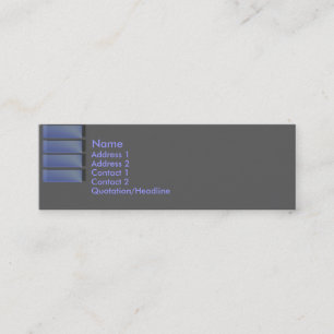 Blue Sapphire Business Card Mini Visitenkarte