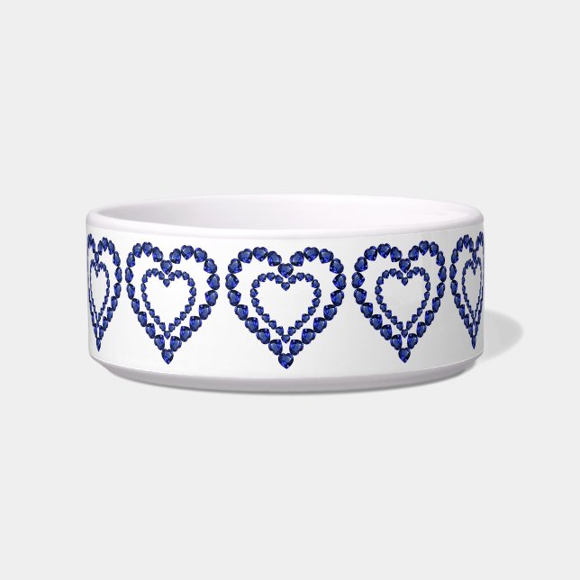 Blue Sapphire Heart Napf (Vorderseite)