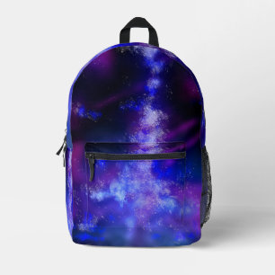 Blue Sapphire Night Sky Bedruckter Rucksack