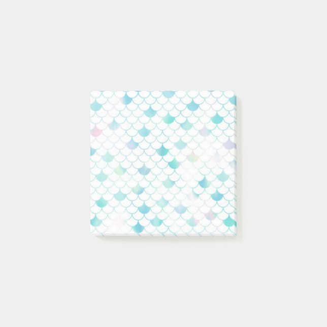 Blue Scales Post-It Notes Klebezettel (Vorderseite)