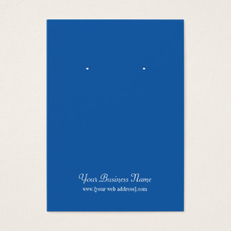 Blue Schlicht Simple Custom Earring Card