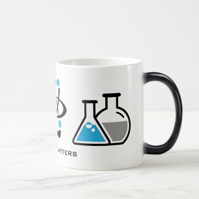Blue Science Materie Design Tasse (Rechts)