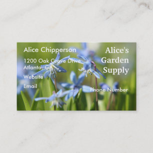 Blue Scilla Business Card Visitenkarte
