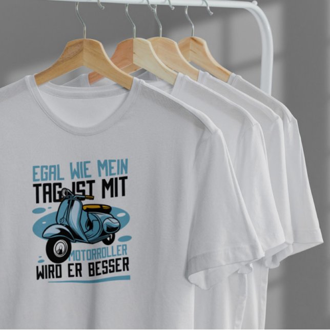 Blue Scooter Transport T-Shirt (Von Creator hochgeladen)
