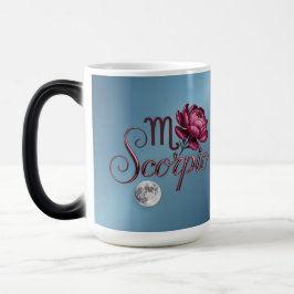 Blue Scorpio Glyph Moon Peony Morphing Mug Verwandlungstasse