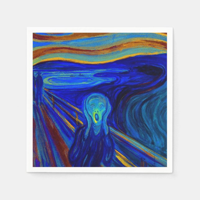 Blue Screening Paper Napkin Serviette (Vorderseite)