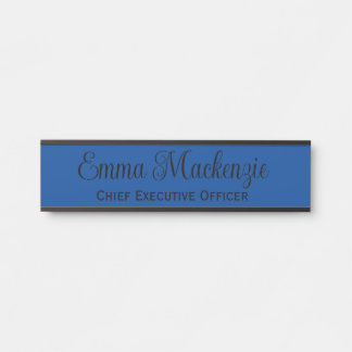 Blue Script Door Signierung für Office Türschild