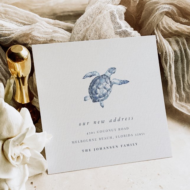 Blue Sea Schildkröte Änderung der Anschrift Ankündigung (Von Creator hochgeladen)