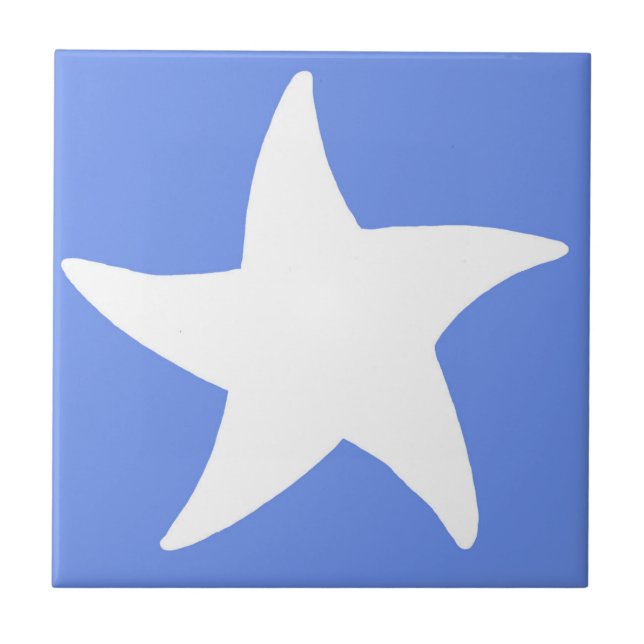 Blue Sea Star Fliese (Vorderseite)