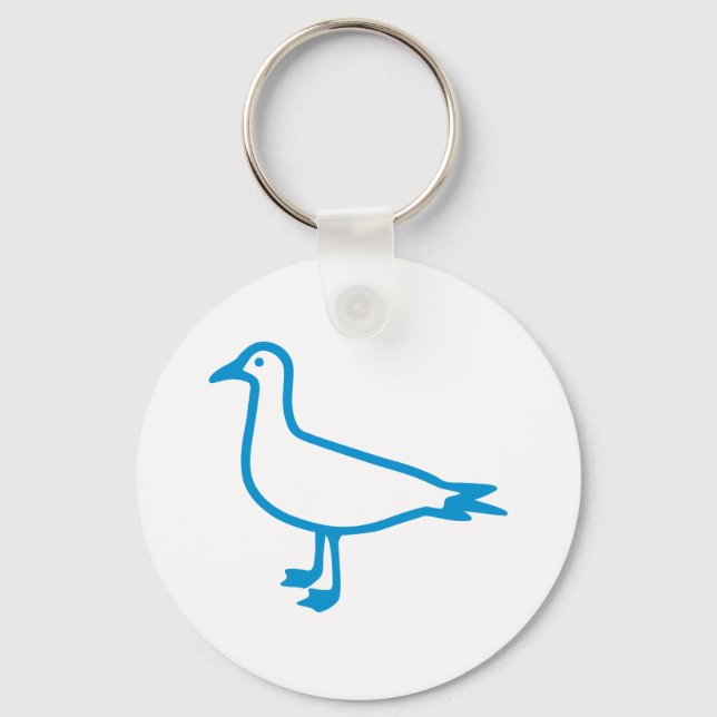 Blue Seagull Schlüsselanhänger (Vorderseite)