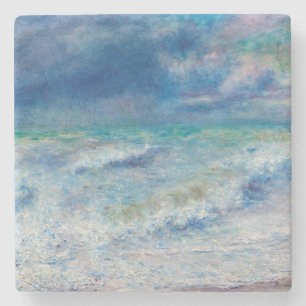 Blue Seascape by Renoir Steinuntersetzer