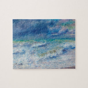 Blue Seascape von Renoir Impressionist Malerei Puzzle