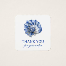 Blue Seashell Logo Discount Card
