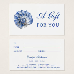 Blue-Seashell-Logo-Geschenkkarte