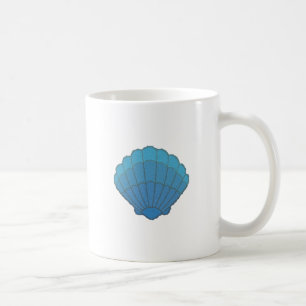 Blue Seashell Mosaic Tasse