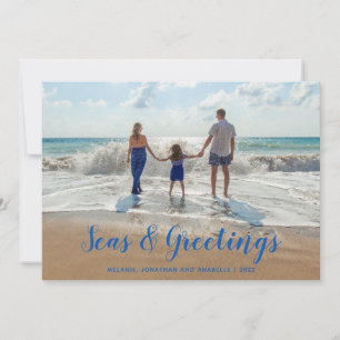 Blue Sees und Greetings Beach Weihnachten