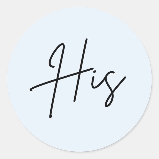 Blue Seine für Hochzeitsempfang Runder Aufkleber (Vorderseite)