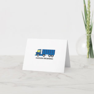 Blue Semi Truck Personalisierte geflochtene Mittei