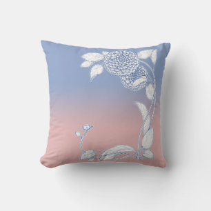 Blue Serenity und Rose Quartz Kissen