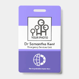 Blue Shade Columns Foto Mitarbeiter Medizinische I Ausweis