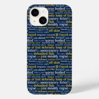 Blue Shakespeare Insult Funny Classic Literatur Case-Mate iPhone 14 Hülle