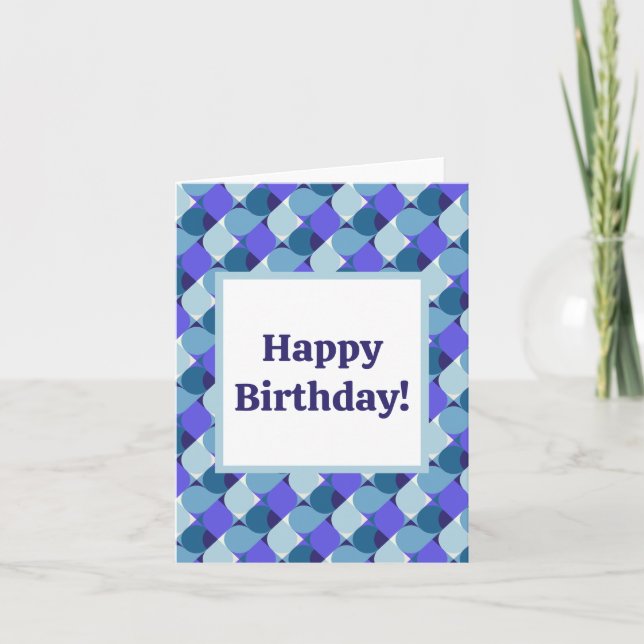 Blue Shapes Geburtstag (Vorderseite)