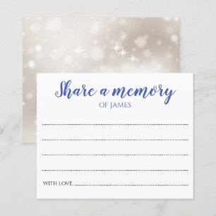Blue Share a Memory Memorial Celebration of Life