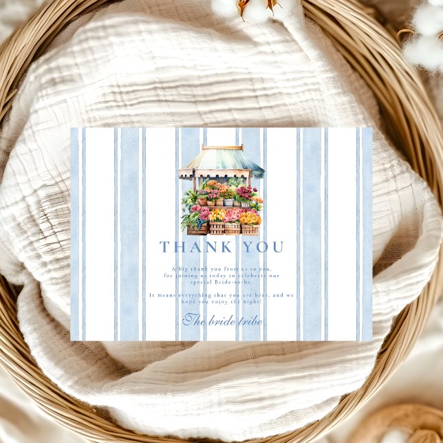 Blue She is Off the Market Brautparty Dankeskarte (Von Creator hochgeladen)