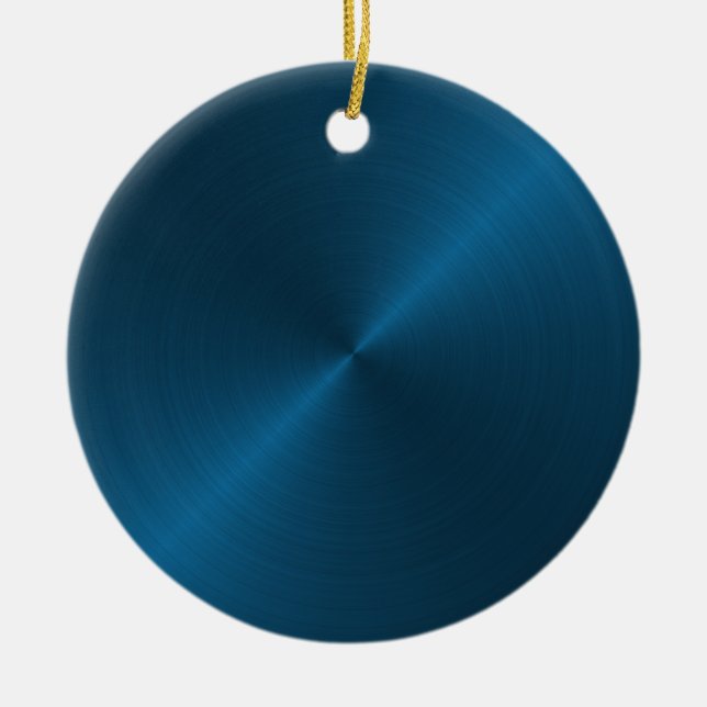 Blue Sheen Christmas Personalisierte Ornament (Vorne)