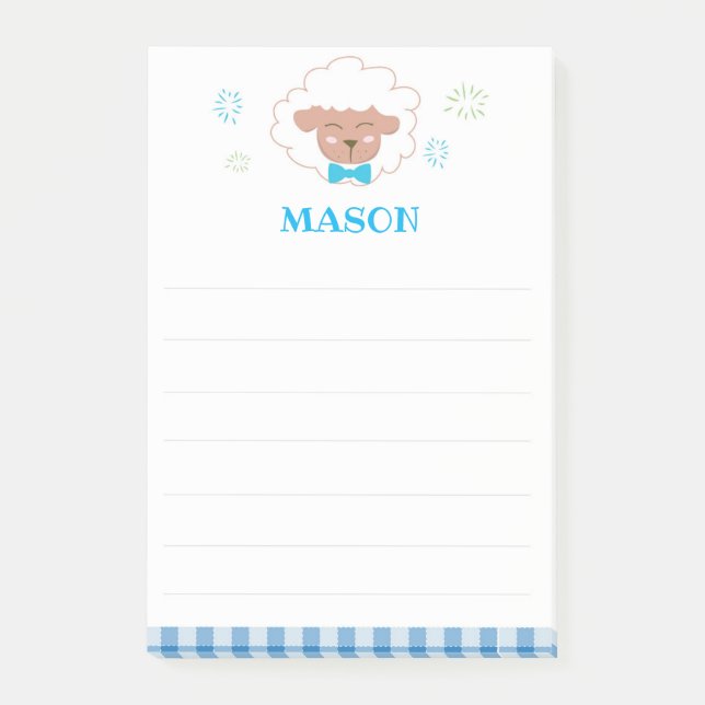 Blue Sheep Post It Note Post-it Klebezettel (Vorderseite)