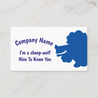 Blue Sheep Wolf Visitenkarte