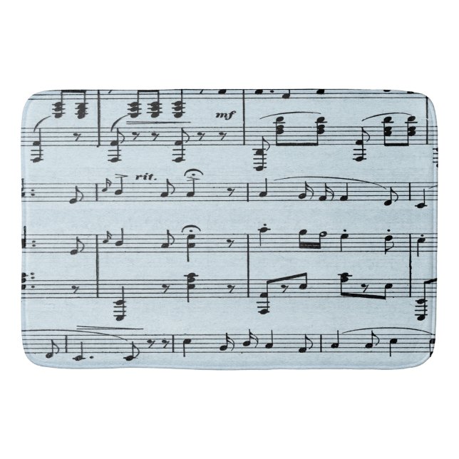 Blue Sheet Music Badematte (Vorderseite)