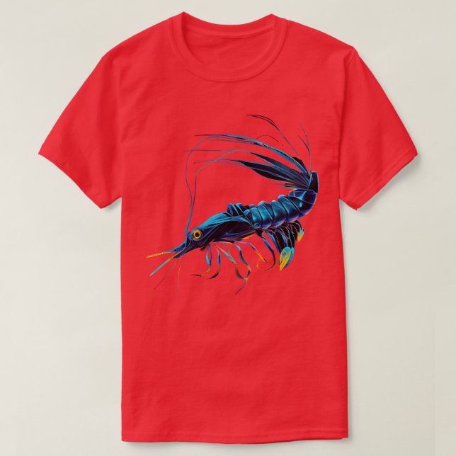 Blue Shrimp TShirt (Design vorne)