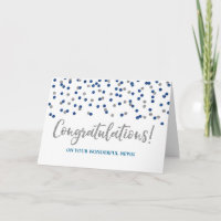 Blue Silver Dots Herzlichen Glückwunsch zur Erwart
