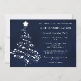 Blue Silver Festivals Corporate Feiertag Einladung