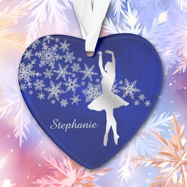 Blue Silver Snowflake Dancer Ornament (Von Creator hochgeladen)