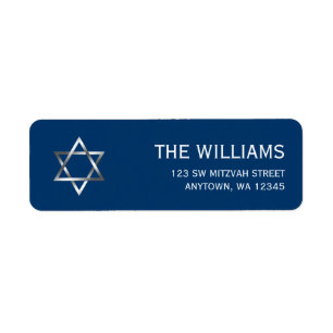 Blue Silver Star von David Bar Mitzvah
