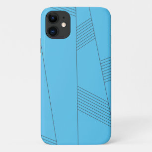 Blue, simple, elegant, abstract line pattern Case-Mate iPhone hülle