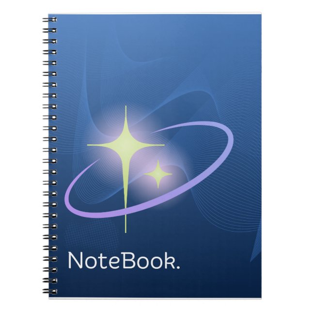 Blue Simple Minimalistisch Elegante Notizblock (Vorderseite)