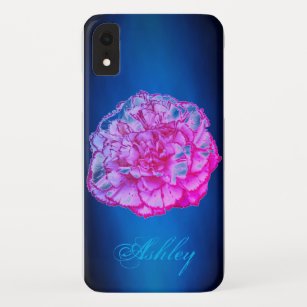 Blue Single Blume Handy Fall mit ihrem Namen Case-Mate iPhone Hülle