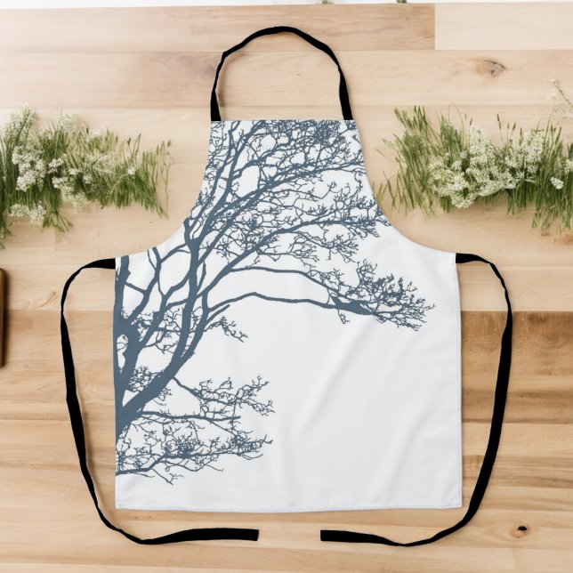 Blue Single Tree Boho Schürze (Von Creator hochgeladen)